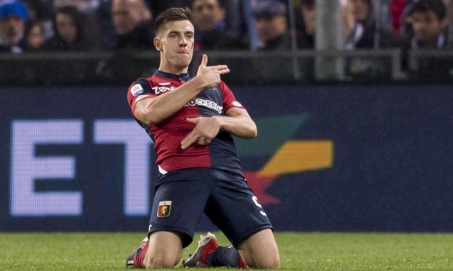 Piatek gives AC Milan Champions League boost and explains goal celebration