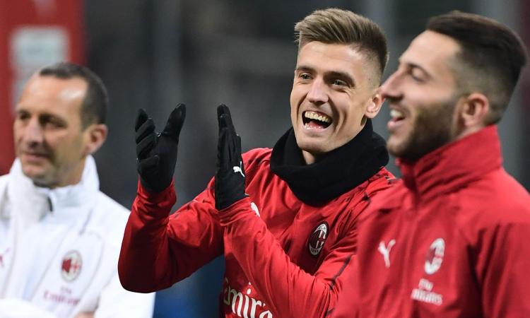 Milan, Maldini e Piatek a colloquio FOTO