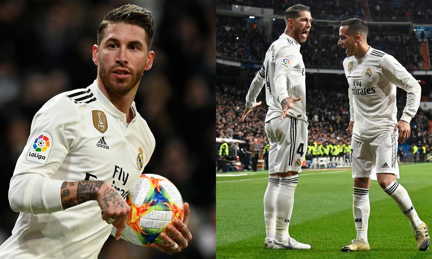 Ramos copies Ronaldo's celebration: a mocking gesture?