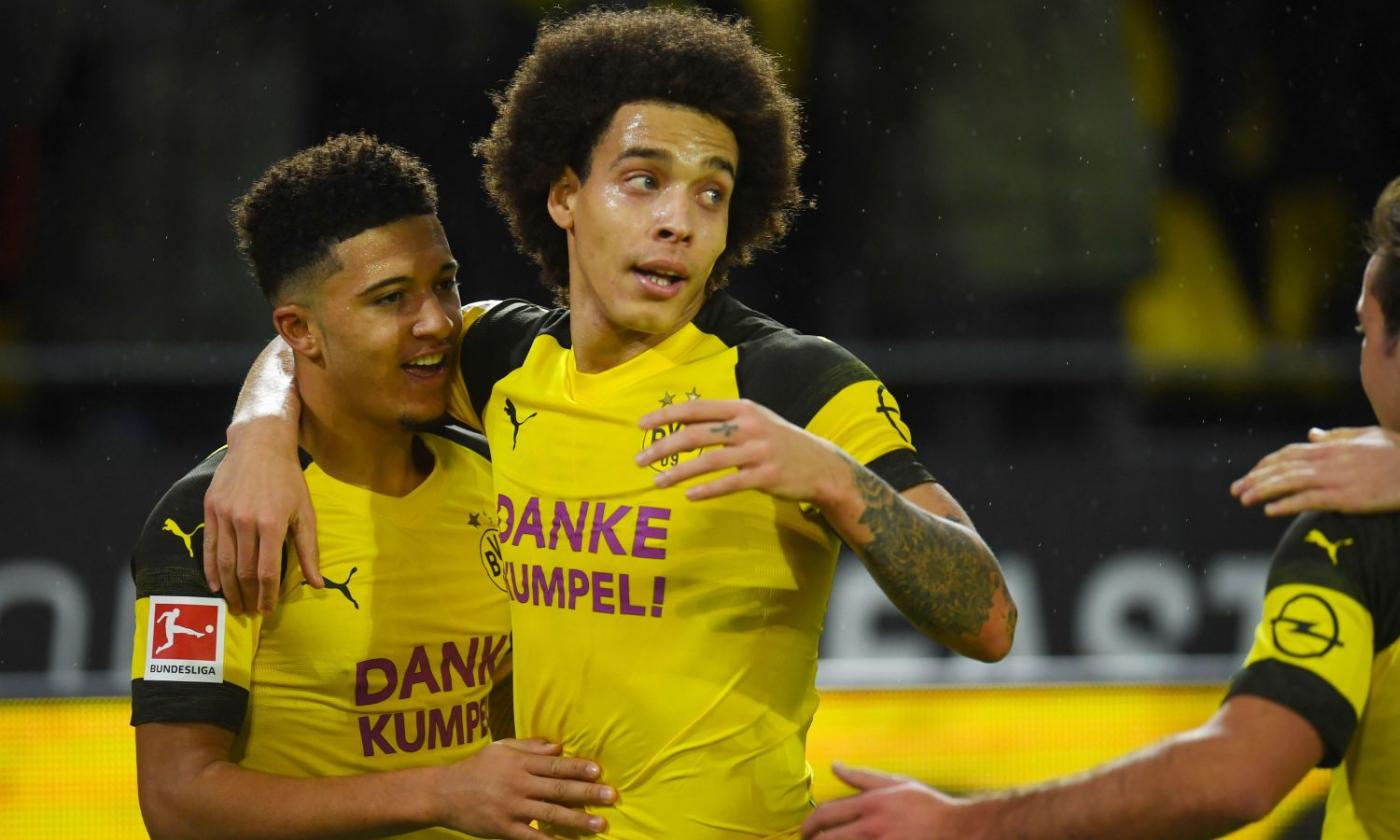 Dortmund, che assist di tacco per Sancho! VIDEO