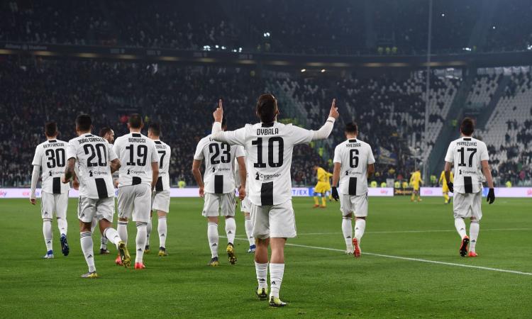 Juve, 3-0 al Frosinone: segnano Dybala e Ronaldo, Allegri a +14 sul Napoli