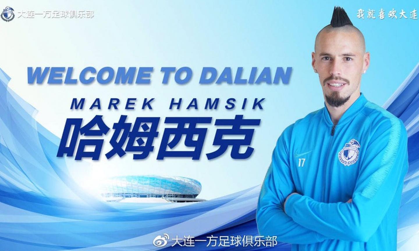 Napoli, UFFICIALE: Hamsik al Dalian Yifang