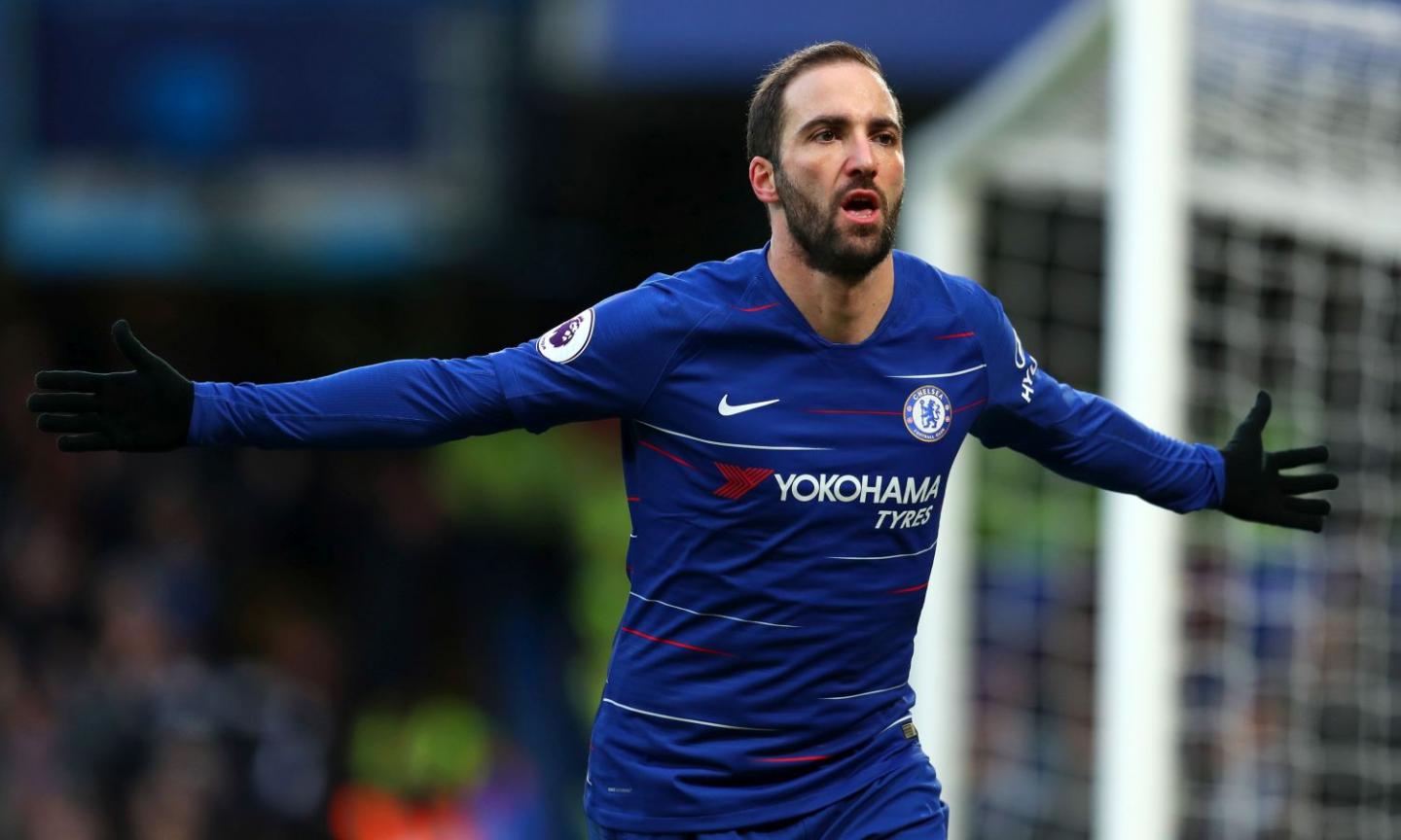 Higuain, gesto all'arbitro nel finale di Man City-Chelsea: gli risponde...