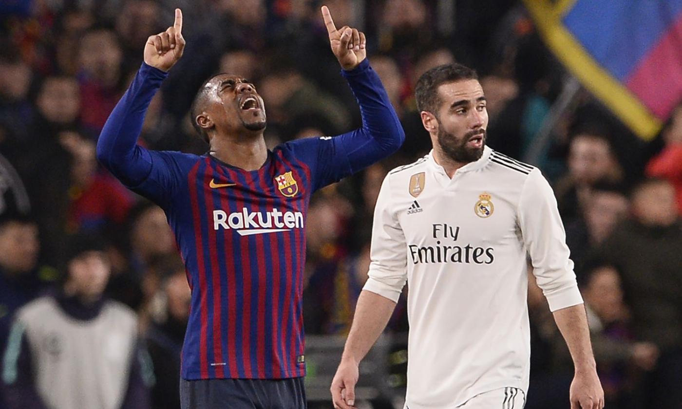 Coppa del Re, Malcom risponde a Vazquez: pari tra Barcellona e Real