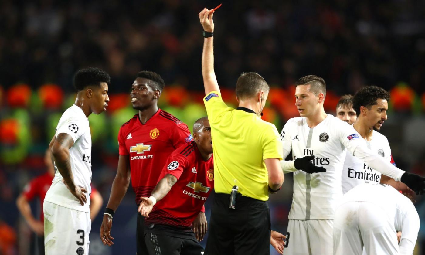 Pogba red card: Man Utd sent off for protests at Orsato