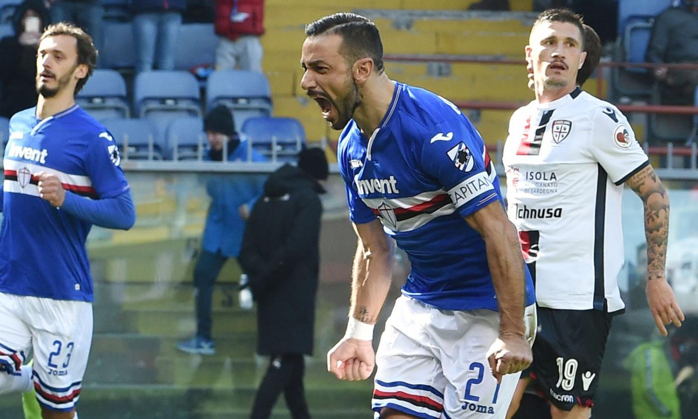 Samp, Quagliarella a rischio per l'Atalanta: allenamento di oggi decisivo