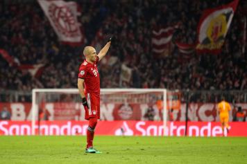 robben, bayern monaco, saluto, solitario, 2018/19