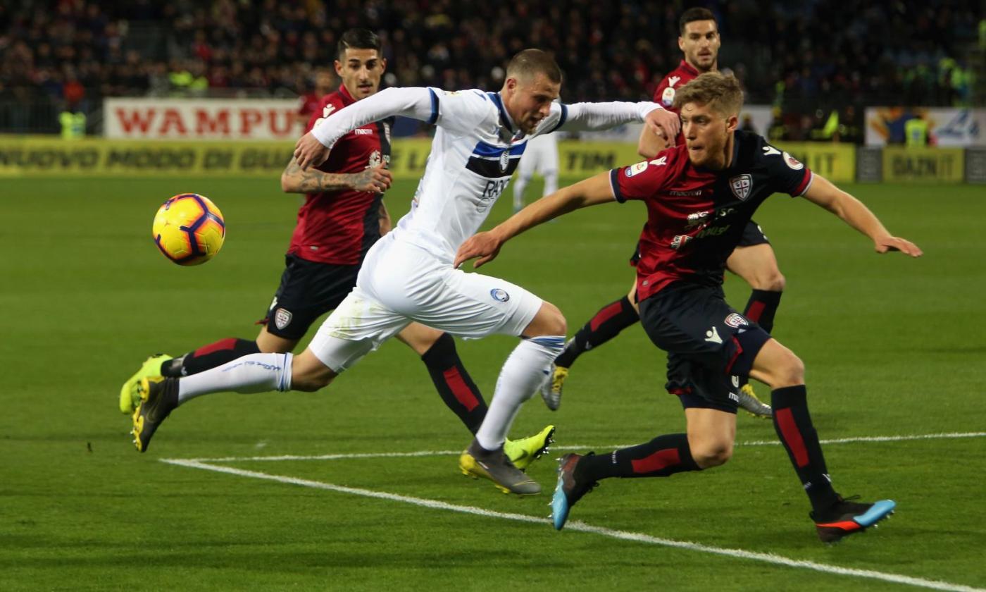 Cagliari-Atalanta 0-1: il tabellino