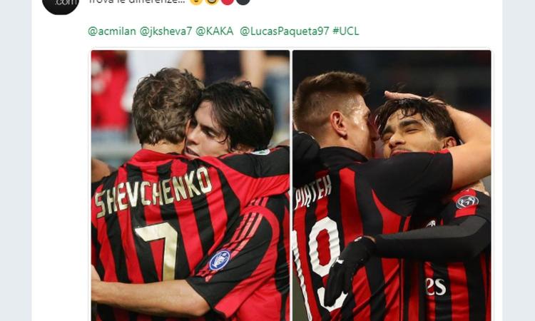 Milan, la Uefa paragona Sheva-Kakà a Piatek-Paquetá: 'Trova le differenze...'