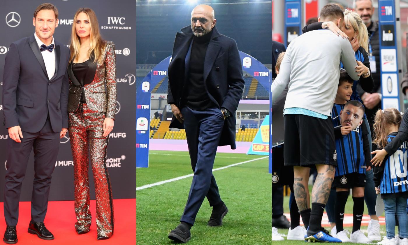 'Piccolo uomo': Spalletti da Ilary a Wanda. J. Bieber come Kaká, Icardi...