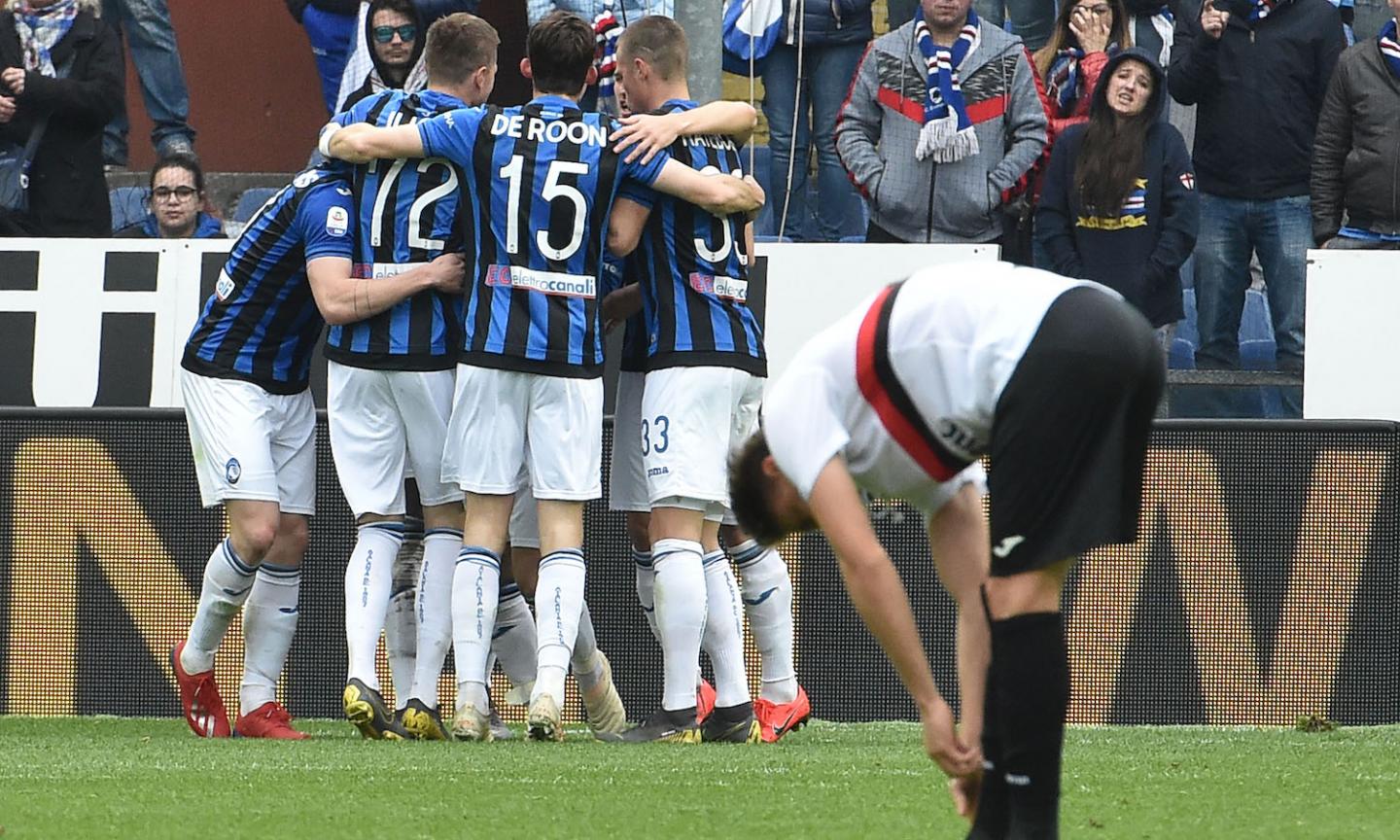 Serie A: 2-1 Atalanta alla Sampdoria. Il Torino vince in rimonta, ok il Bologna