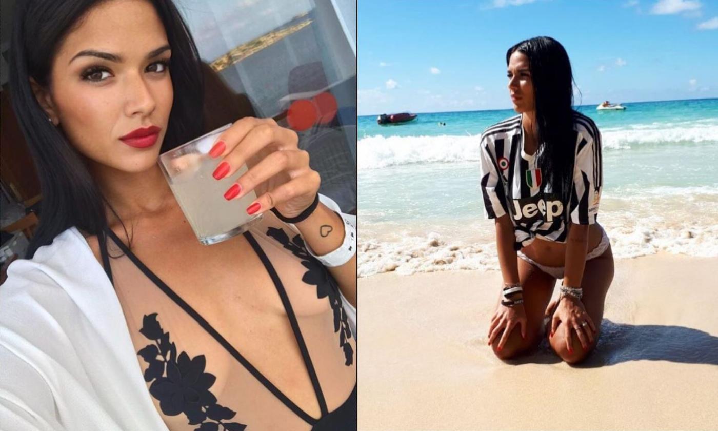 Juve, Giulia al mare con la maglia bianconera: 'Così è più bello' GALLERY