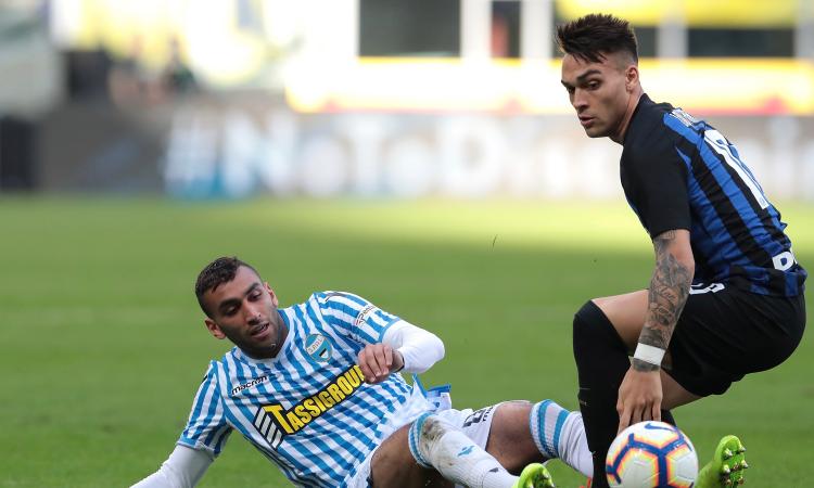 Inter-Spal 2-0, il tabellino