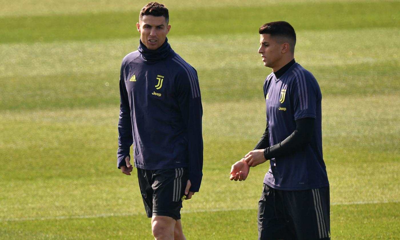 Cristiano Ronaldo, che scena con Cancelo VIDEO