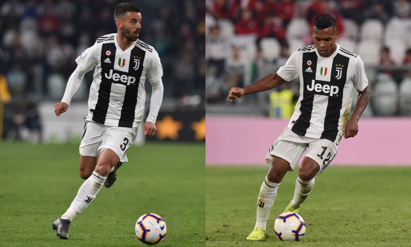 Juve: sale Spinazzola, scende Alex Sandro