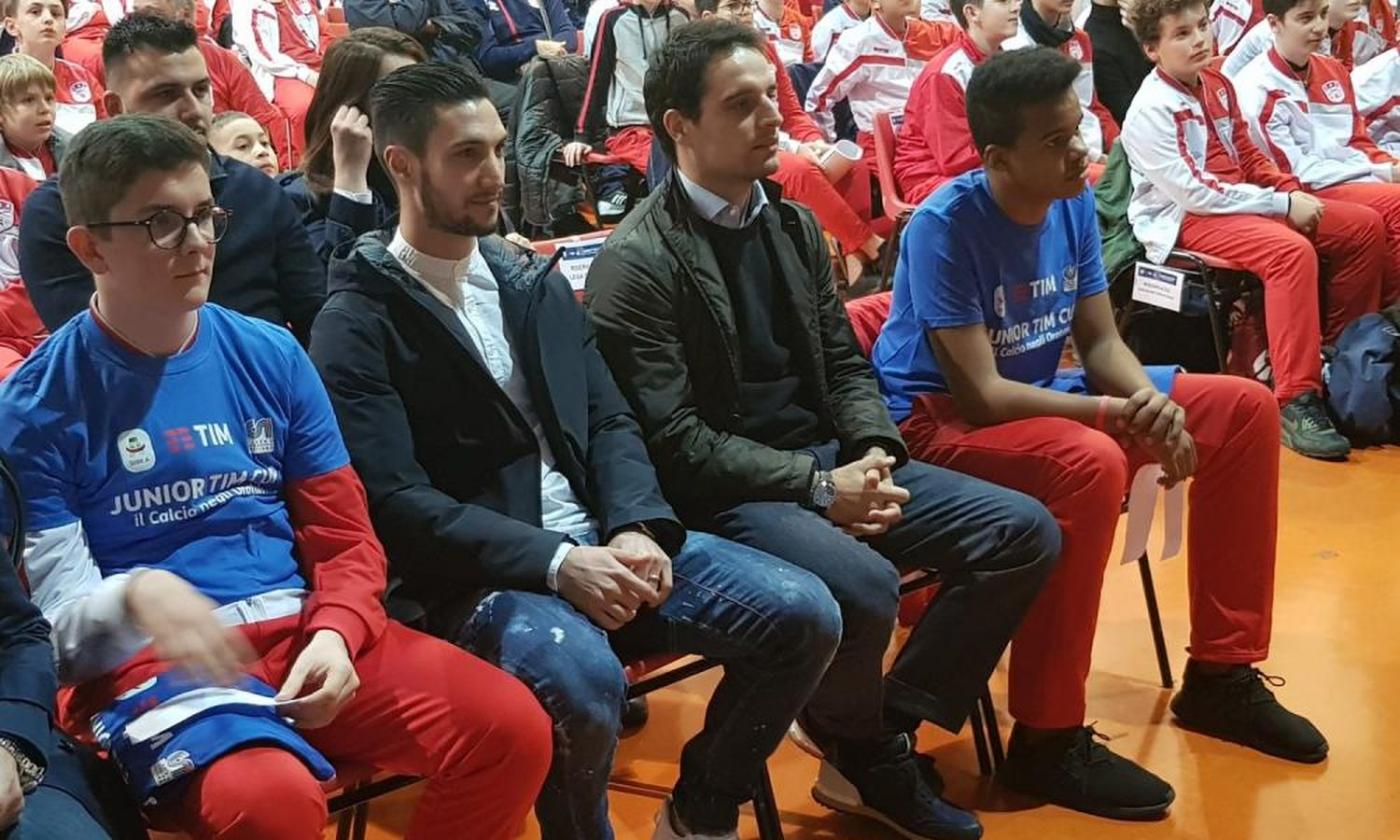 Milan e Inter, Bonaventura e Politano all'evento Junior TIM Cup FOTO