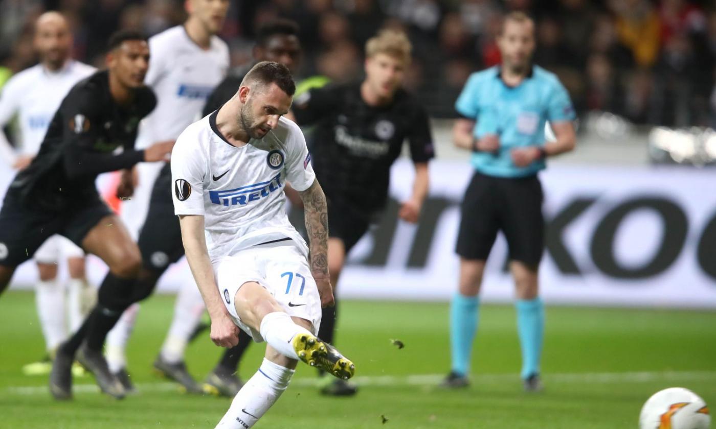 Europa League: Frankfurt-Inter 0-0, Brozovic misses penalty kick