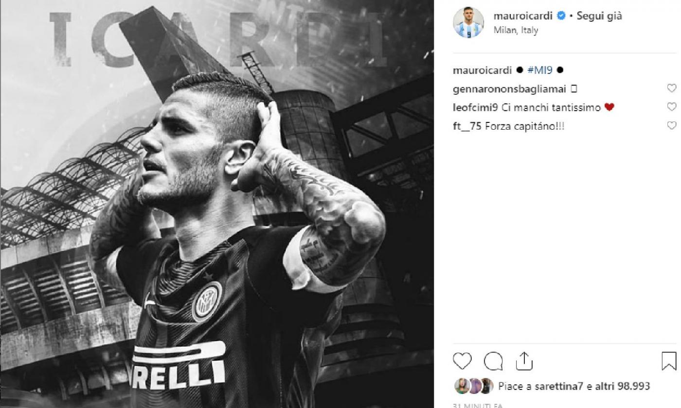 Per Icardi conta solo Icardi: esultanza in bianconero e fascia in vista FOTO