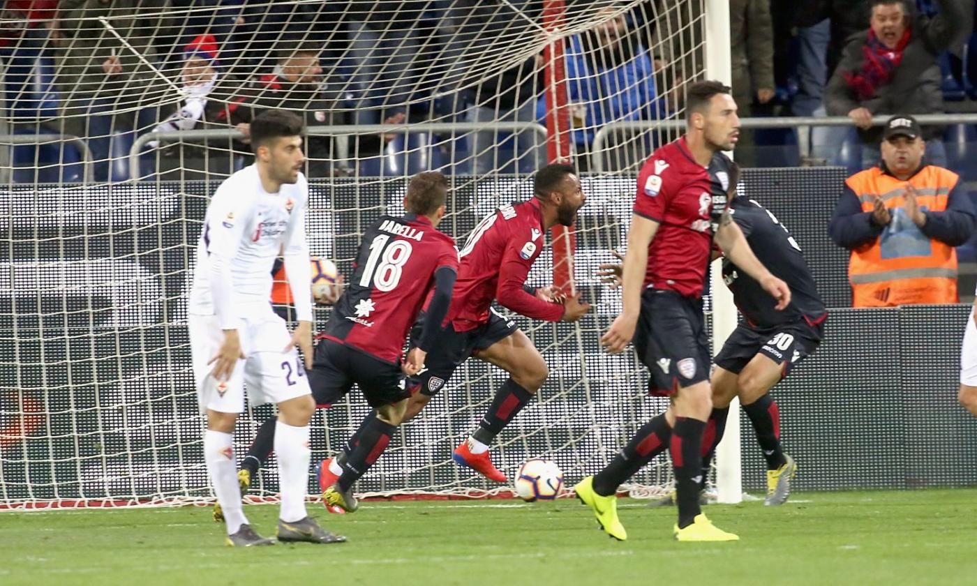 La Fiorentina si sveglia tardi, il Cagliari ringrazia e vede la salvezza