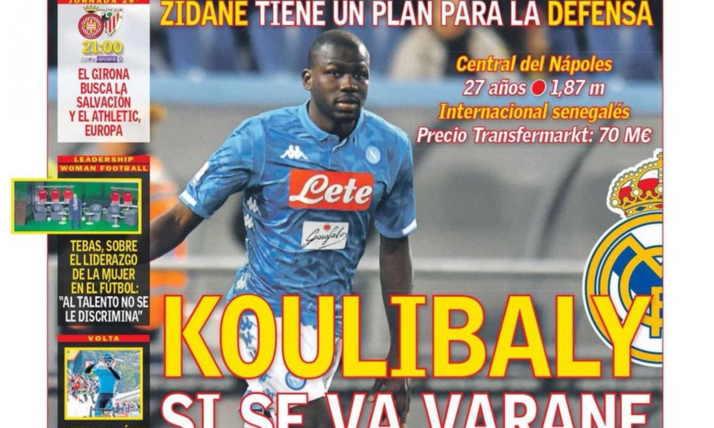 Dalla Spagna: Zidane vuole Koulibaly, incontro tra l'agente e il Real Madrid