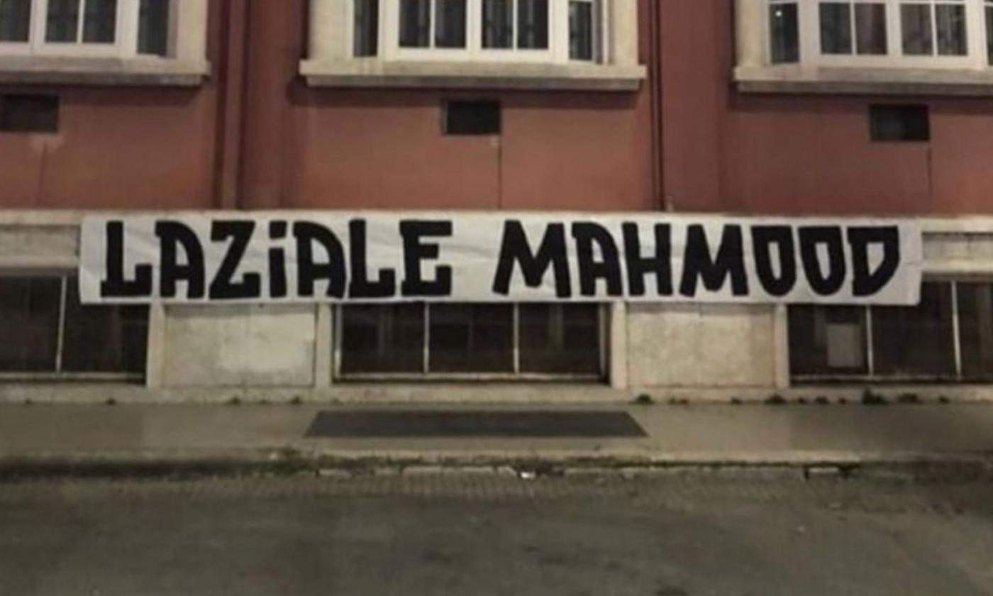 Roma, esposto lo striscione 'Laziale Mahmood'