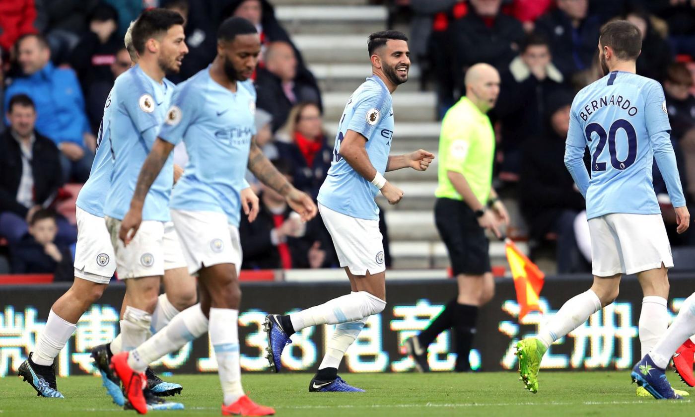 Premier: City vince ed è primo, tris United. Cade il Newcastle