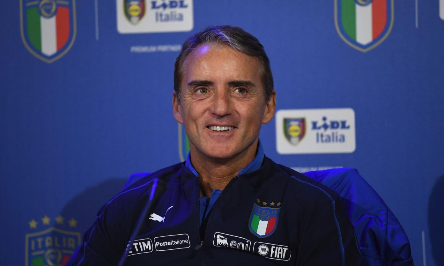 Mancini speaks about his striking options and the mix youth and experience ahead of Liechtenstein game