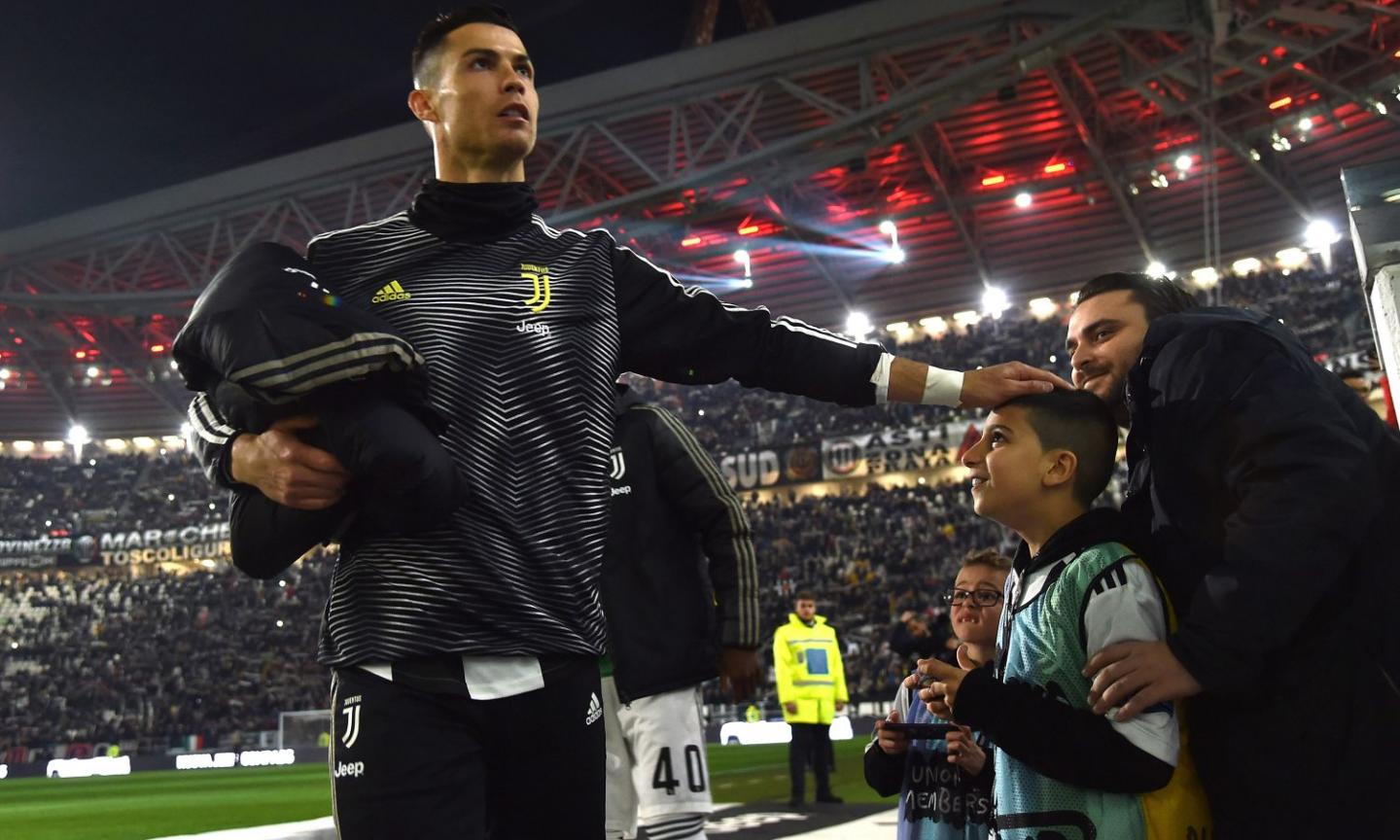 Pics, Videos: Ronaldo close to scoring another bicycle-kick goal in charity game in Turin 