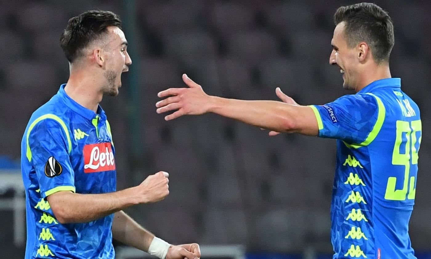 Napoli-Salisburgo 3-0: il tabellino