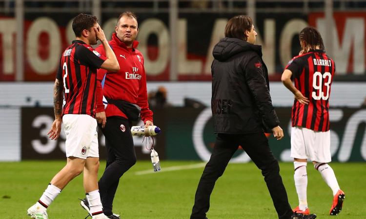 Milan, frattura del perone per Calabria: stagione finita ...