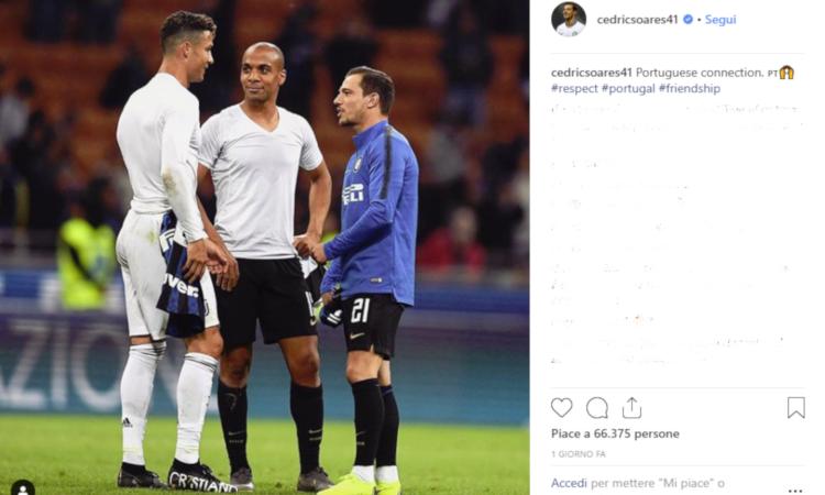 Joao Mario e Cedric Soares ai piedi di CR7: l'Inter non fa più per loro