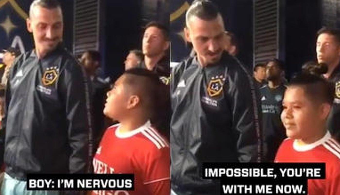 Los Angeles Galaxy, Ibrahimovic 'il tenero' tranquillizza un bambino: 'Ora sei come me' VIDEO