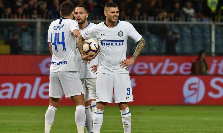 Rigore per l'Inter, Icardi lo lascia a Perisic