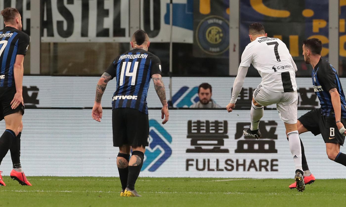 Juve, un anno fa il gol di Ronaldo contro l'Inter: è il 600esimo con i club