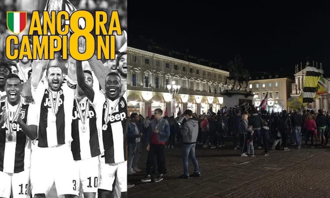 Juve campione d'Italia, ma Piazza San Carlo è quasi deserta