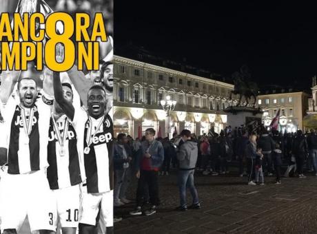 Juve campione d'Italia, ma Piazza San Carlo è quasi deserta