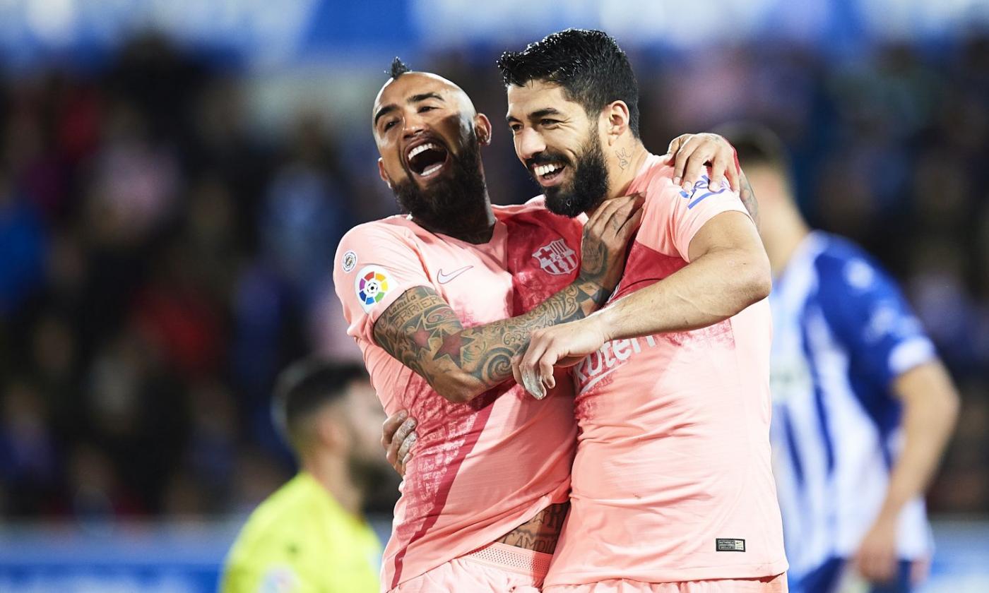 Liga: 2-0 all'Alaves, Barcellona a un passo dal titolo