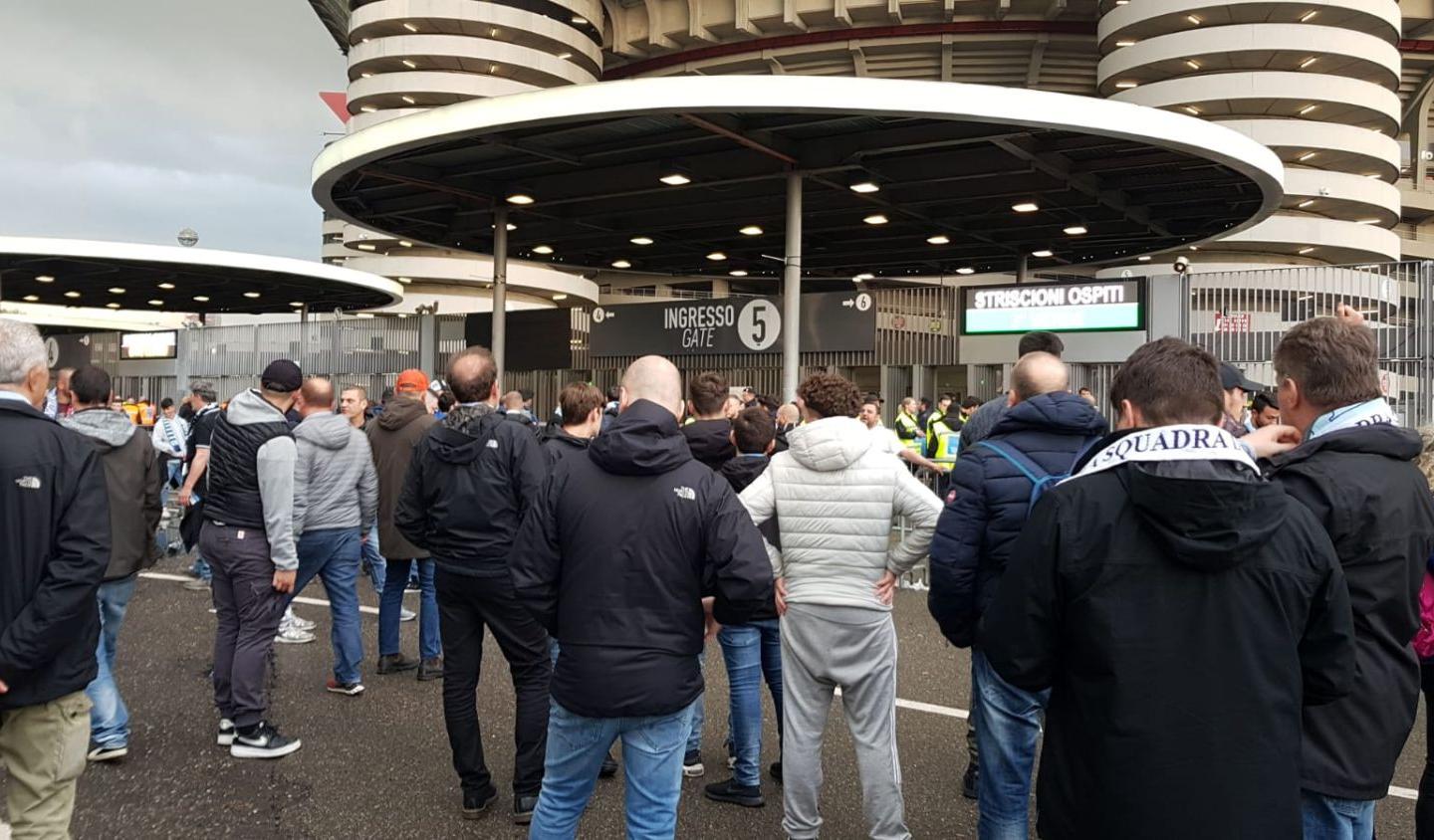 AC Milan-Lazio live: racist chants against Bakayoko outside San Siro - video