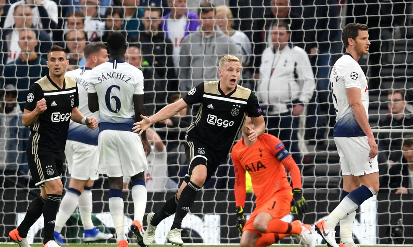 Colpo Ajax: van de Beek stende il Tottenham, 0-1 a Londra