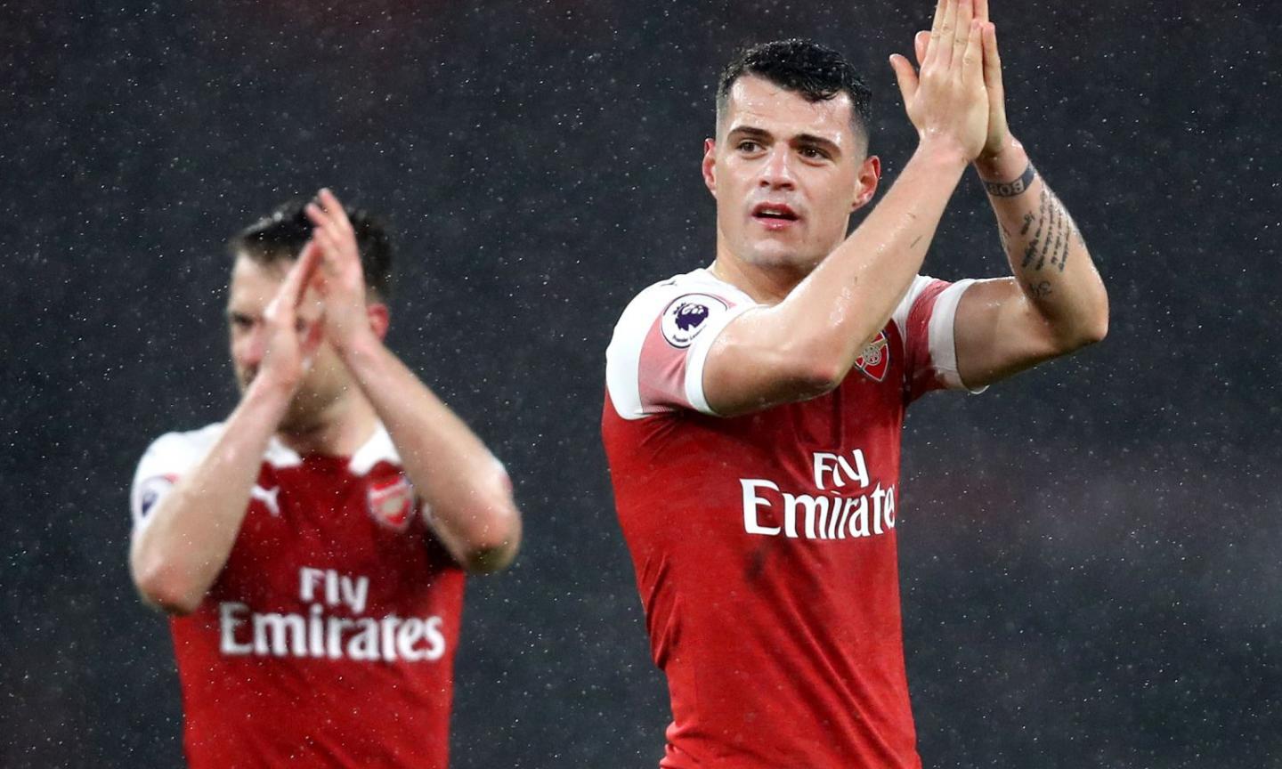 Inter have been watching Xhaka, with a view to making an offer if the price is right