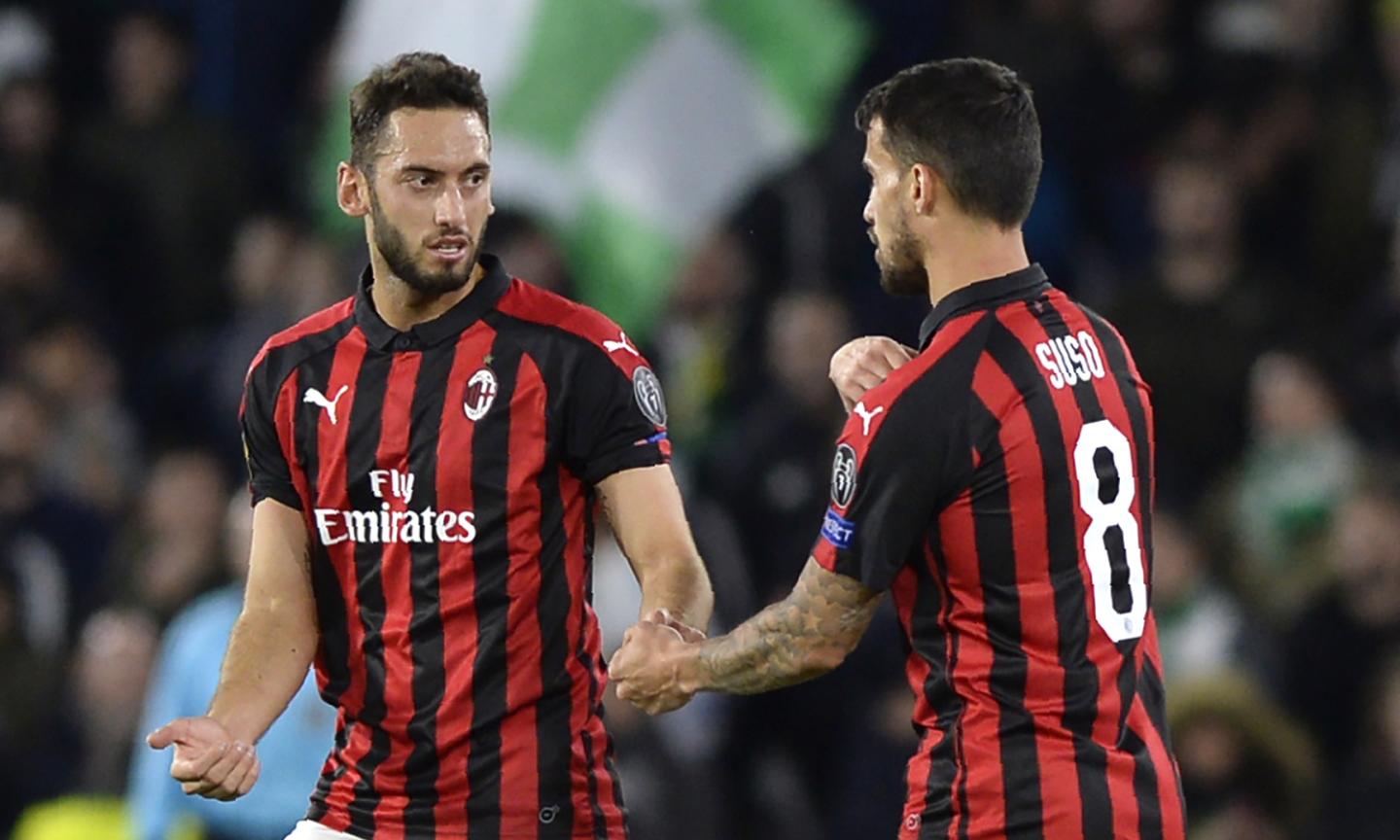 Report: Suso to miss Milan's game against Lazio