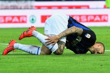 Icardi Inter dolorante