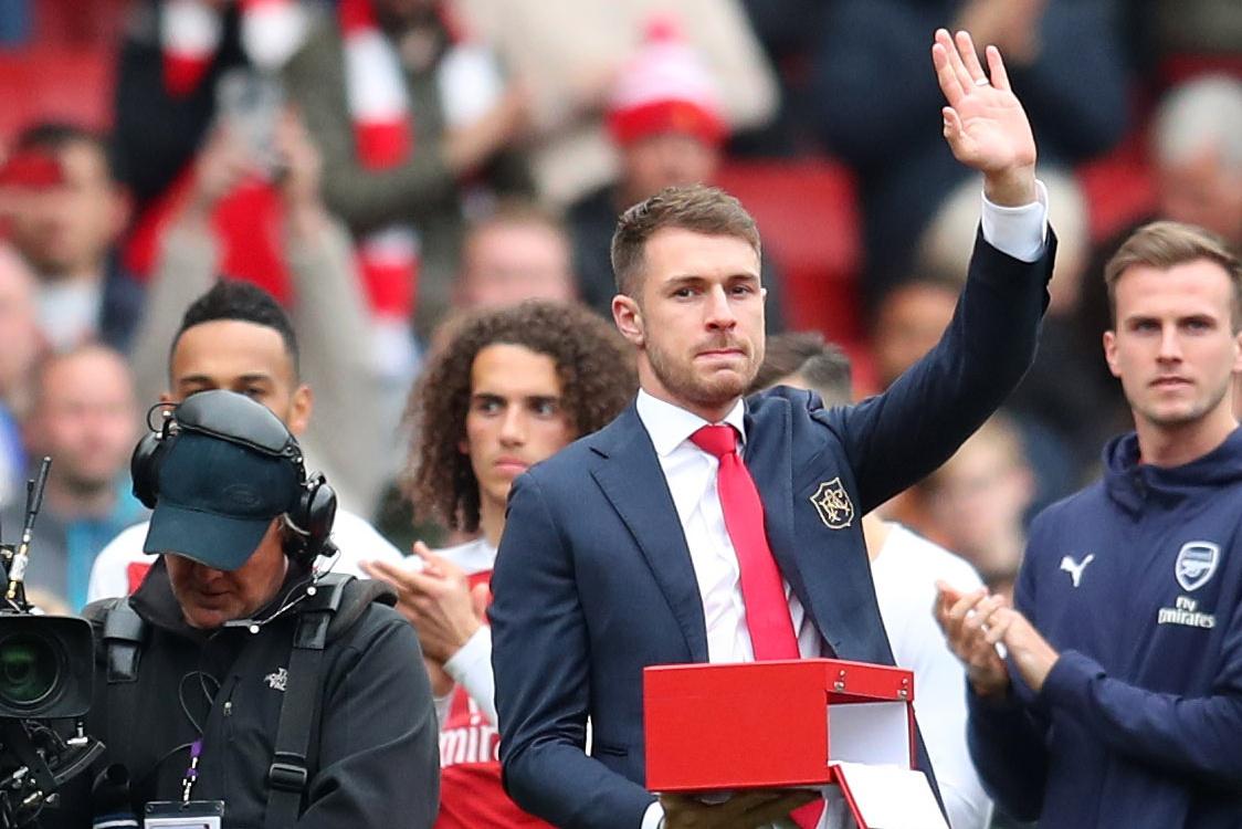 Aaron Ramsey: New Juventus signing present at Allianz for Scudetto celebration and Allegri farewell