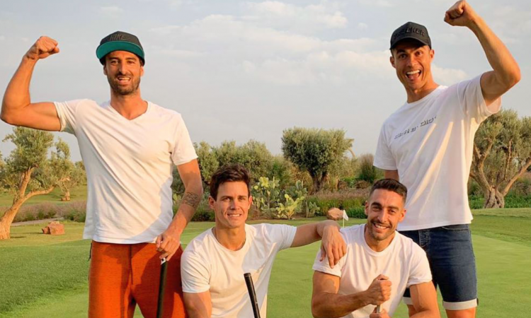 Juve, Ronaldo torna a Madrid... per giocare a golf FOTO