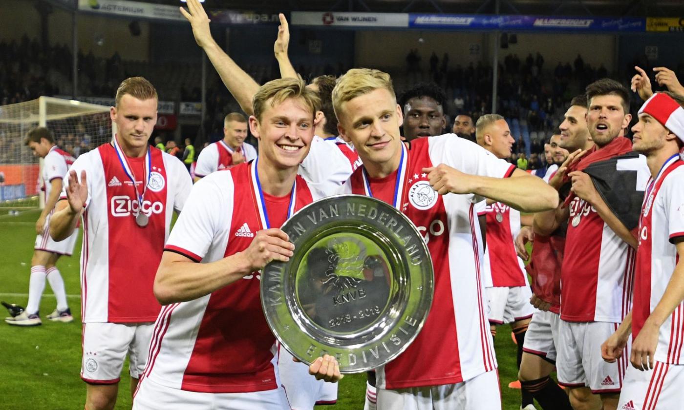 Ajax, de Jong torna a casa e cena con...De Ligt