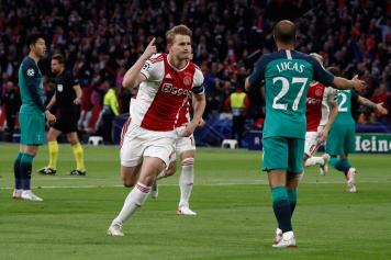 de ligt, ajax, esulta, dito, tottenham, 2018/19