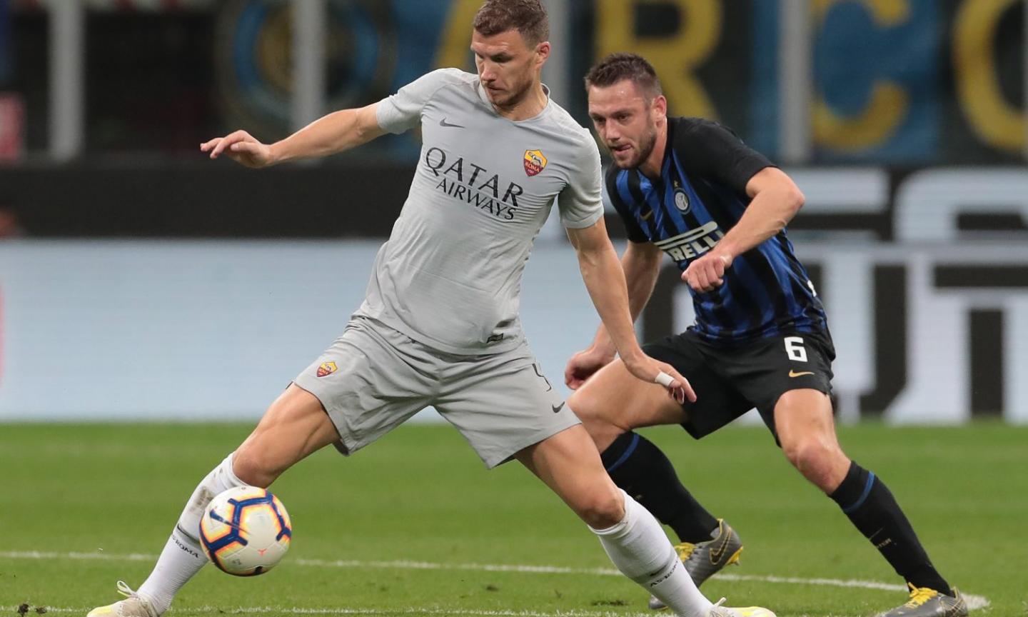 Inter, guarda il meglio di Dzeko alla Roma VIDEO