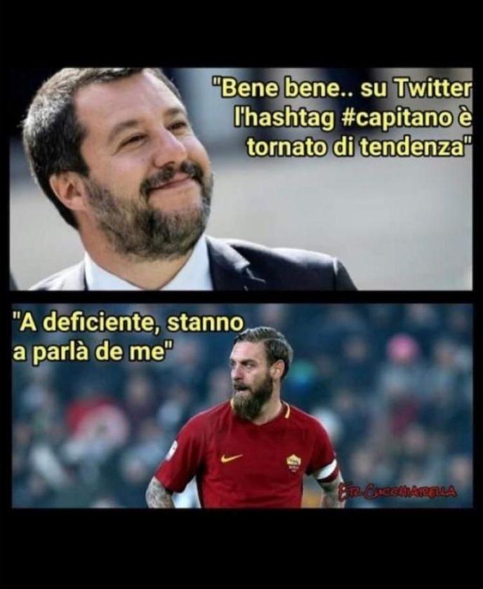 Lady De Rossi trolla Salvini