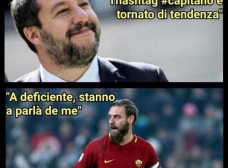 Lady De Rossi trolla Salvini