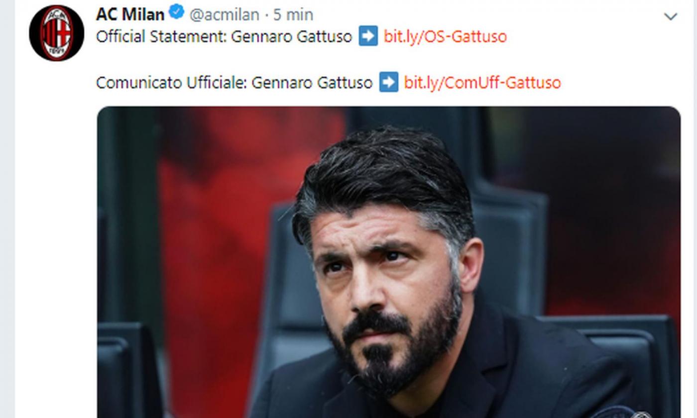 Milan, UFFICIALE: via Gattuso, aperta la selezione per il nuovo allenatore